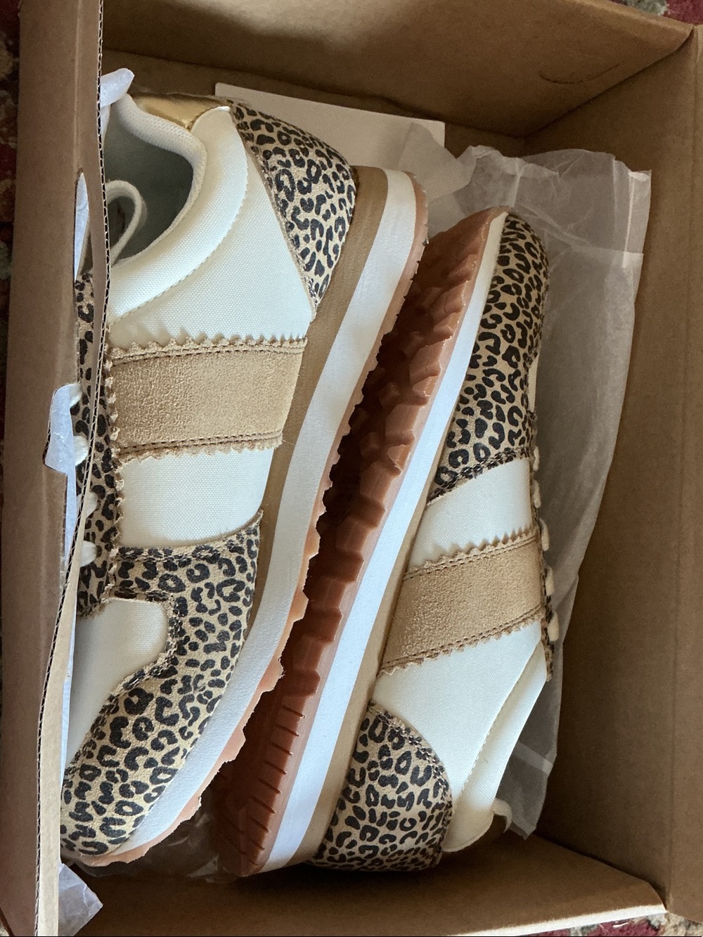 NWT J.Crew Leopard Print Athletic Sneakers Size 7.5